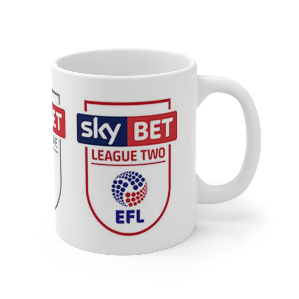 EFL Sky Bet Championship, League One and League Two Logos Ceramic Coffee Mug — 11oz & 15oz