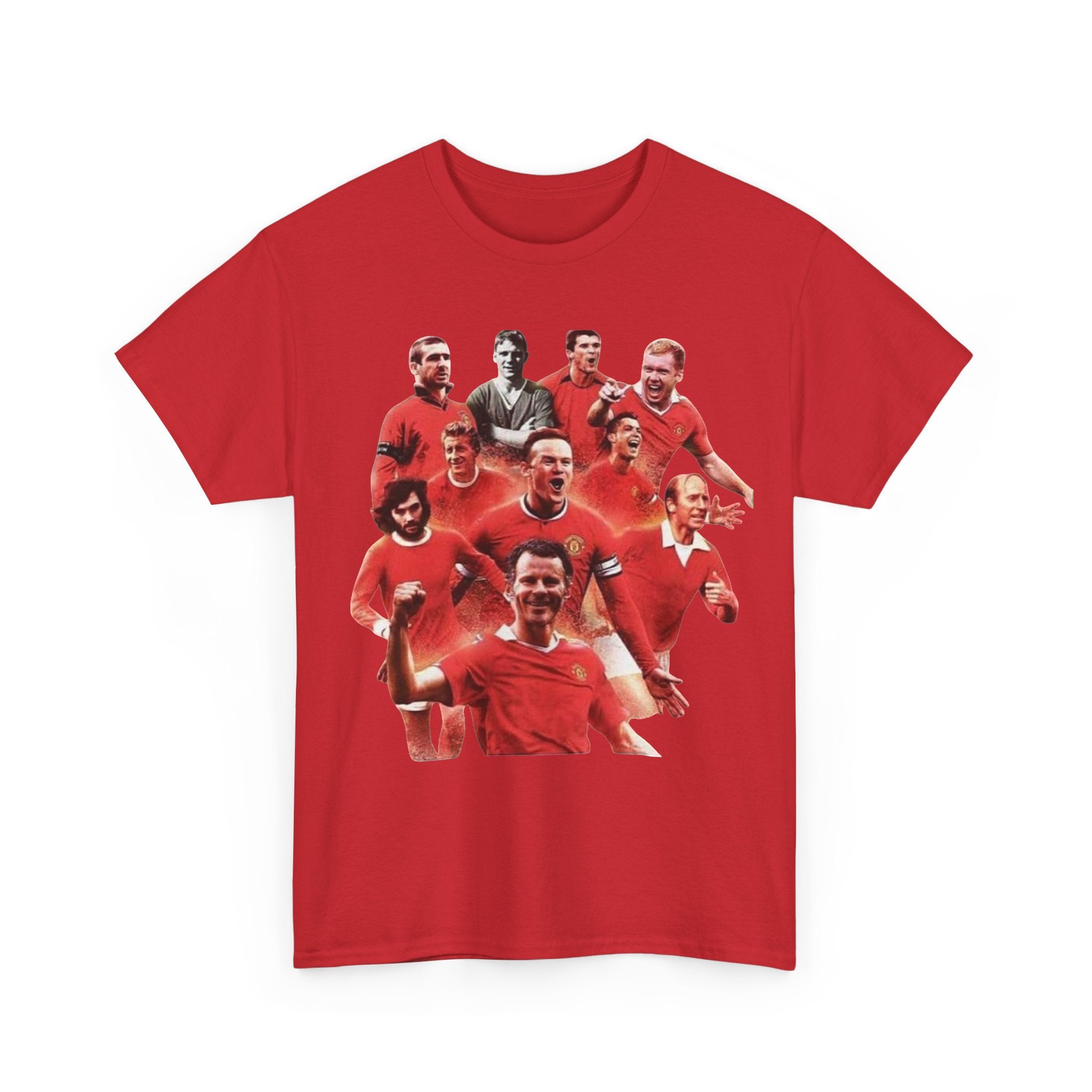 Manchester United Legends T‑Shirt — Retro Team Collage Football Tee
