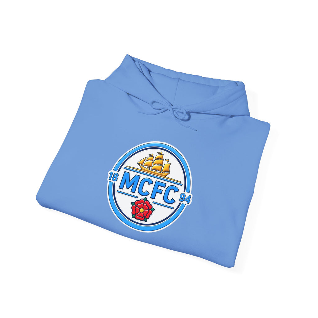 MCFC Logo Hoodie – Vintage Football Club Crest Pullover