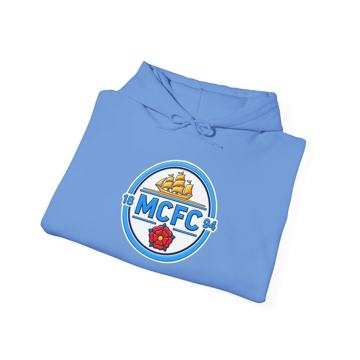MCFC Logo Hoodie – Vintage Football Club Crest Pullover