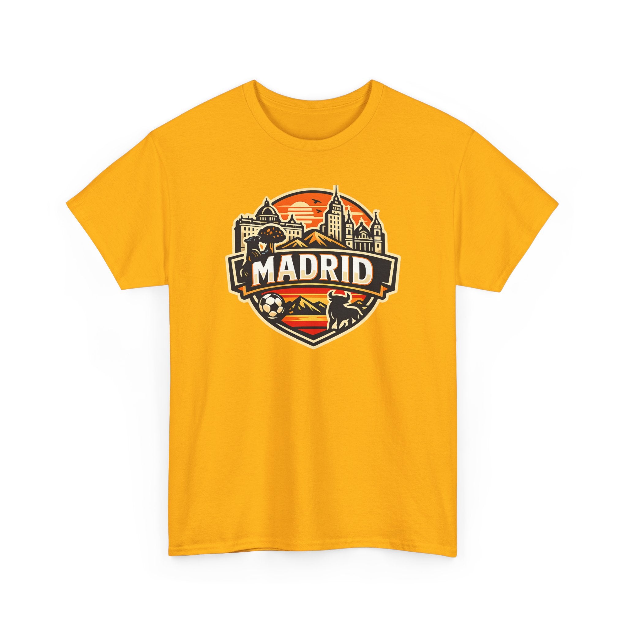 Madrid Skyline Soccer Crest T-Shirt