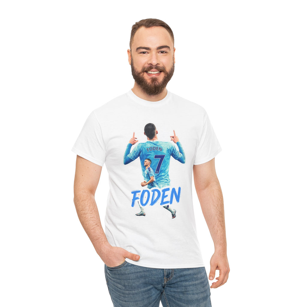 Phil Foden #7 Soccer T‑Shirt — Manchester City Fan Jersey Tribute