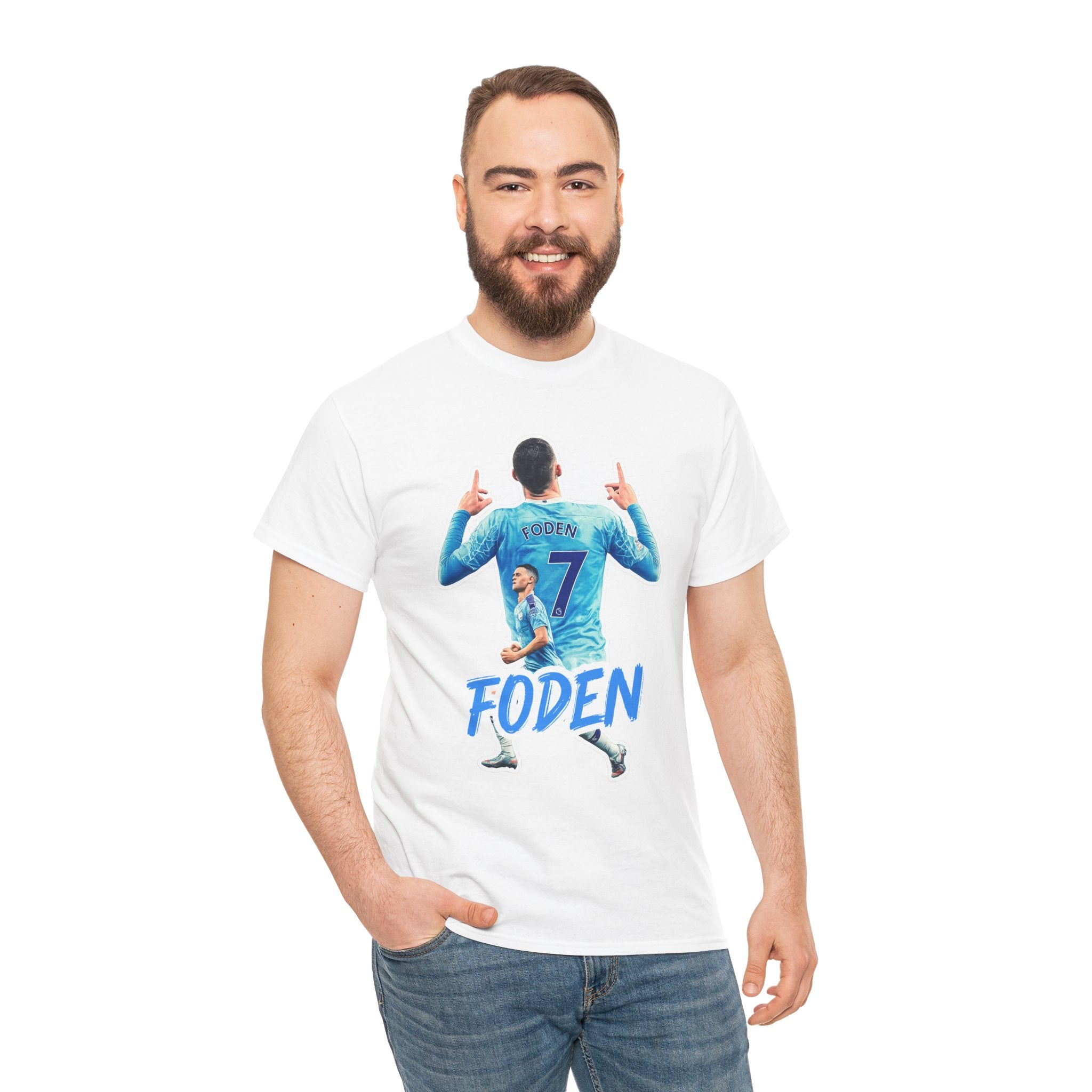 Phil Foden #7 Soccer T‑Shirt — Manchester City Fan Jersey Tribute