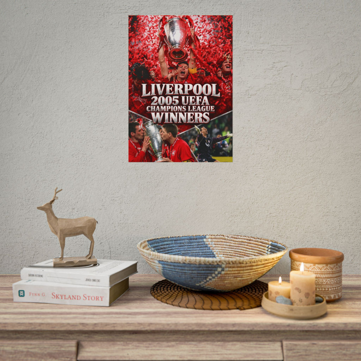 Liverpool 2005 UEFA Champions League Winners Rolled Poster