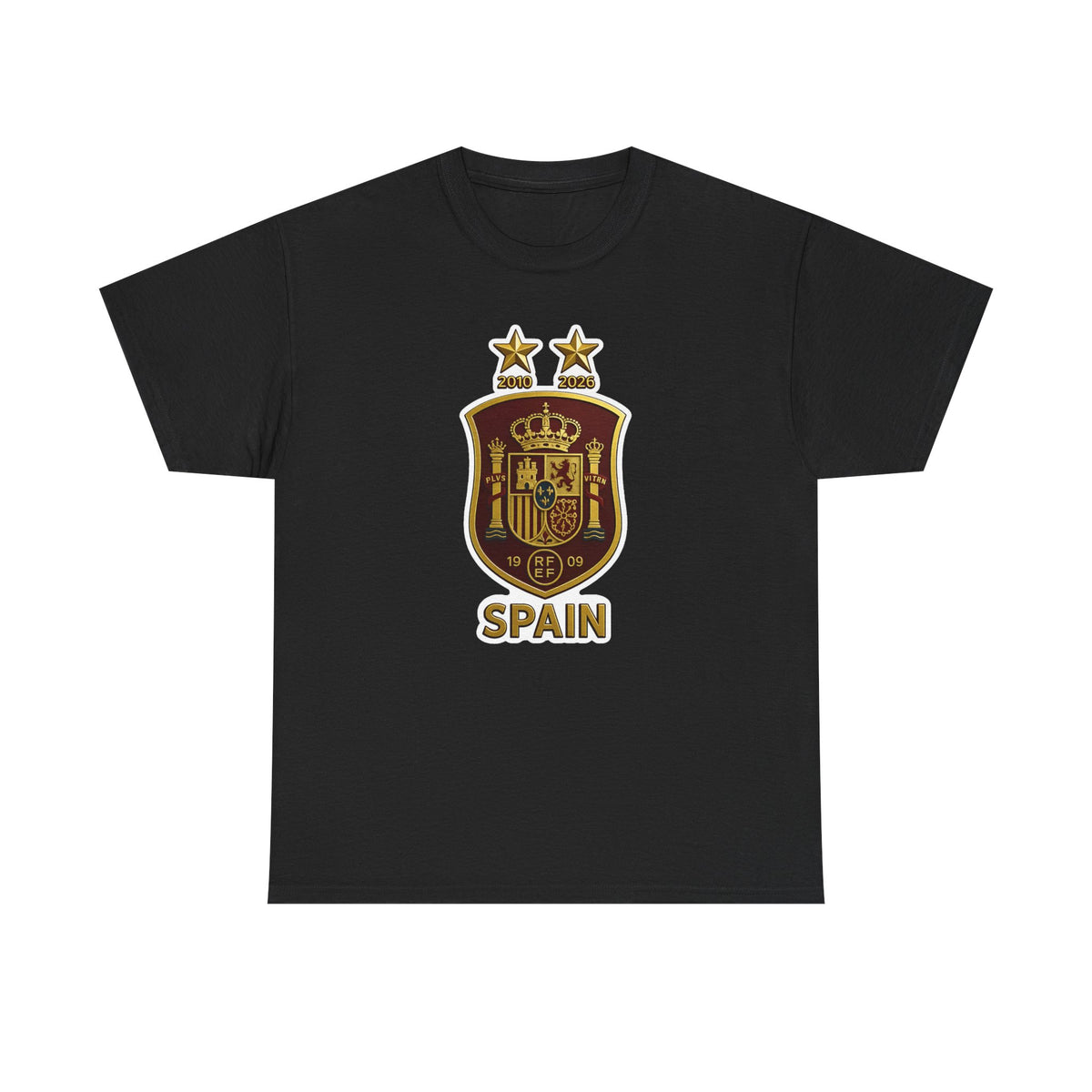 Spain Crest T-Shirt — Vintage Spanish Soccer Shield Tee