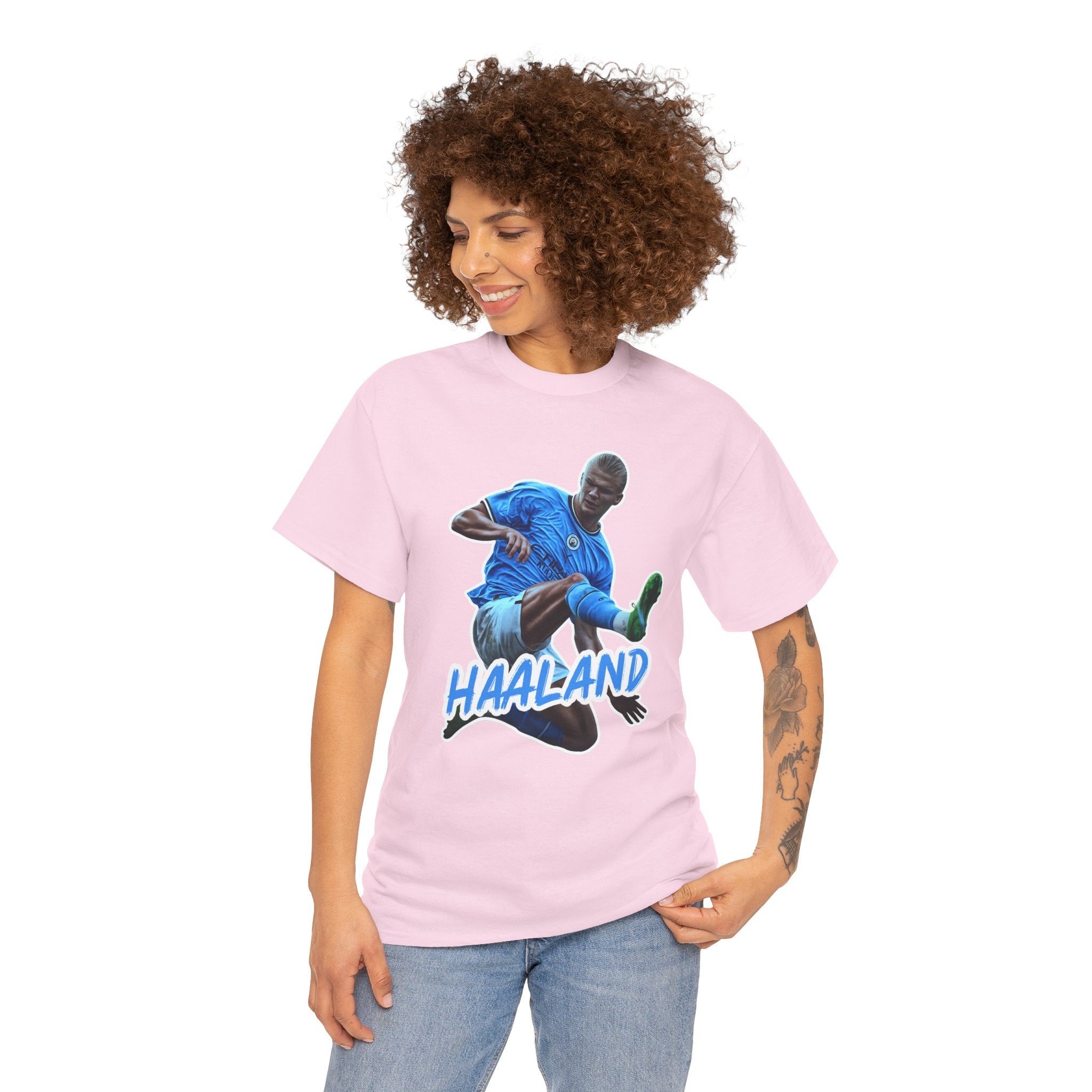 Erling Haaland Manchester City Soccer T‑Shirt – Dynamic Action Graphic Tee