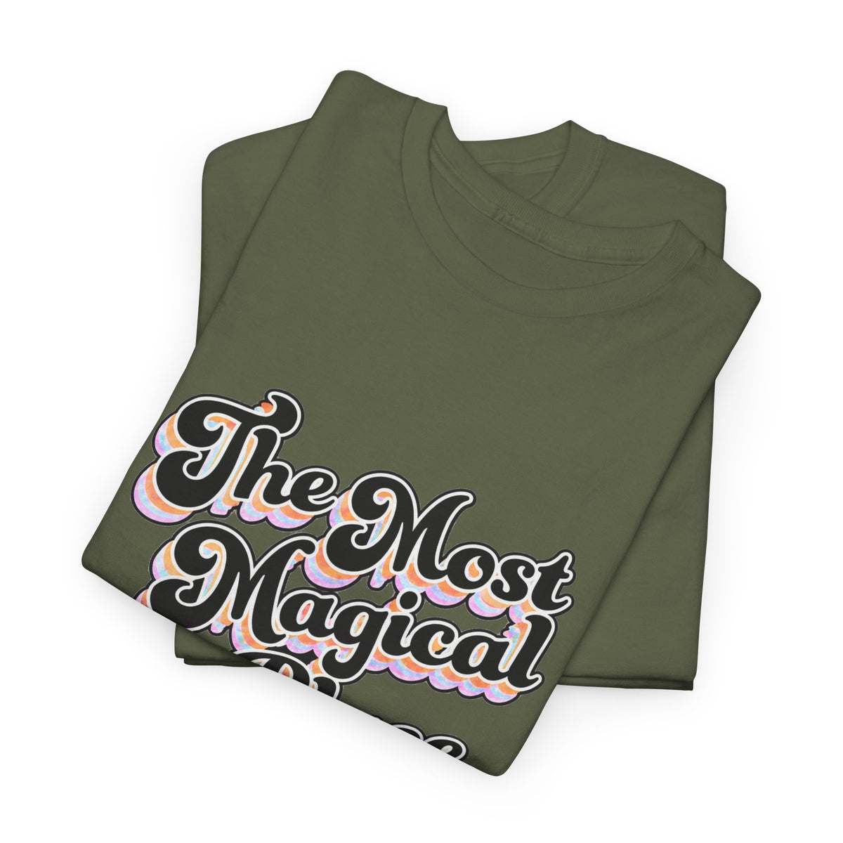 Most magical place in earth Disney inspired Unisex Heavy Cotton Tee