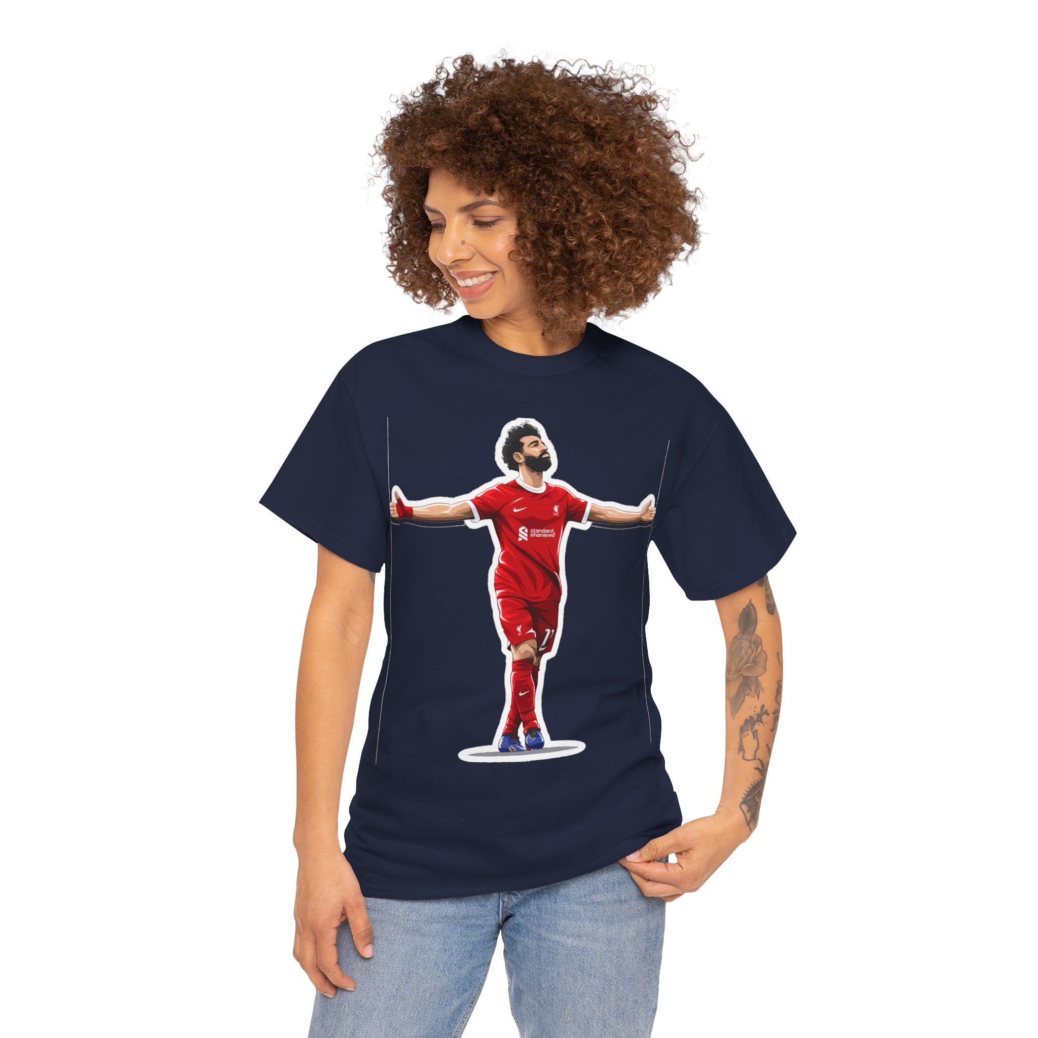 Mo Salah Celebration Tee — Liverpool Graphic T-Shirt