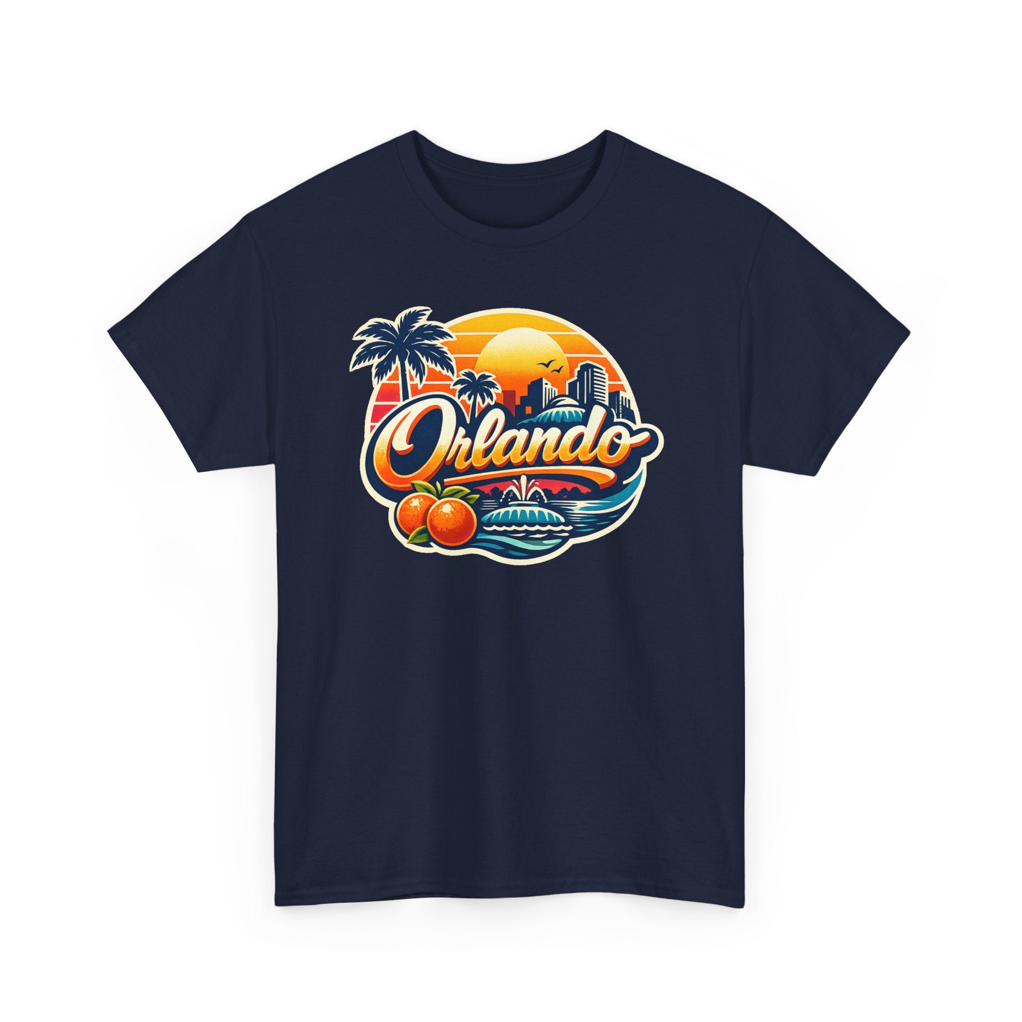 Orlando Retro Sunset T-Shirt — Vintage Florida Vacation Tee