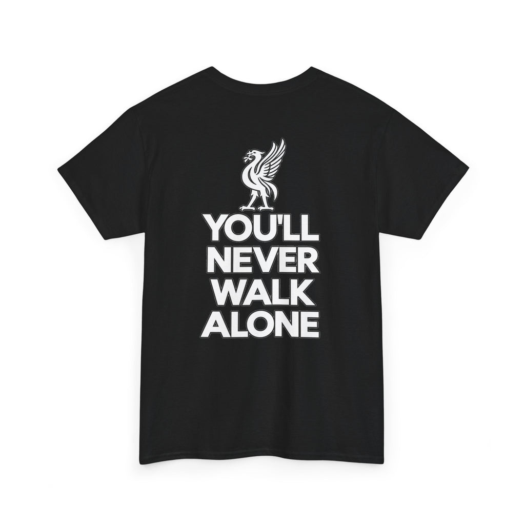 You'll Never Walk Alone T‑Shirt — Liverpool FC Crest Cotton Tee