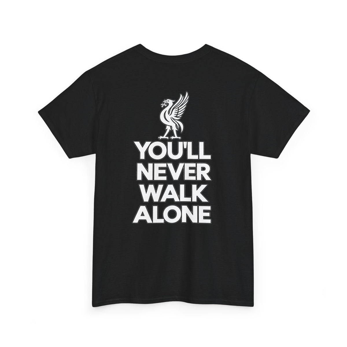 You'll Never Walk Alone T‑Shirt — Liverpool FC Crest Cotton Tee