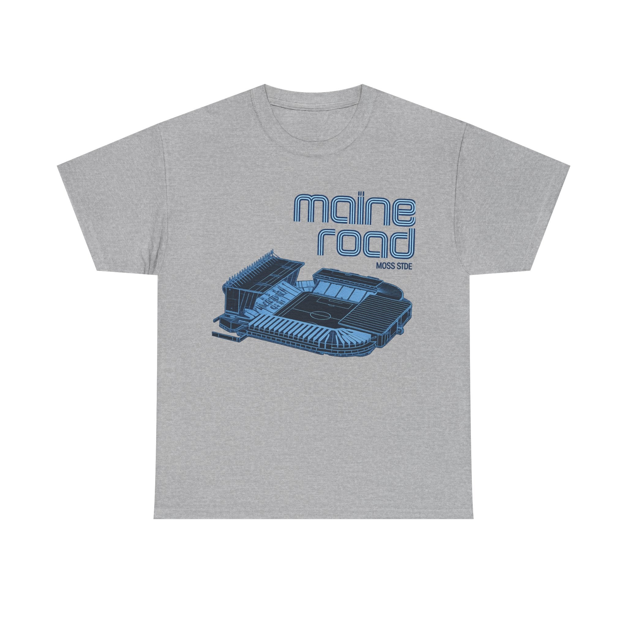 Maine Road Retro Stadium Tee — Vintage Football Arena Graphic Shirt