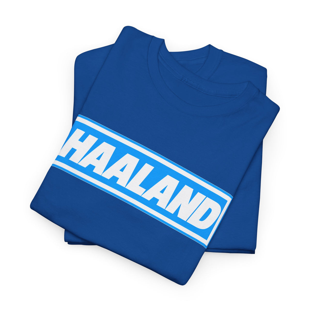 Haaland Box Logo Tee — Soccer Fan Jersey Style Shirt