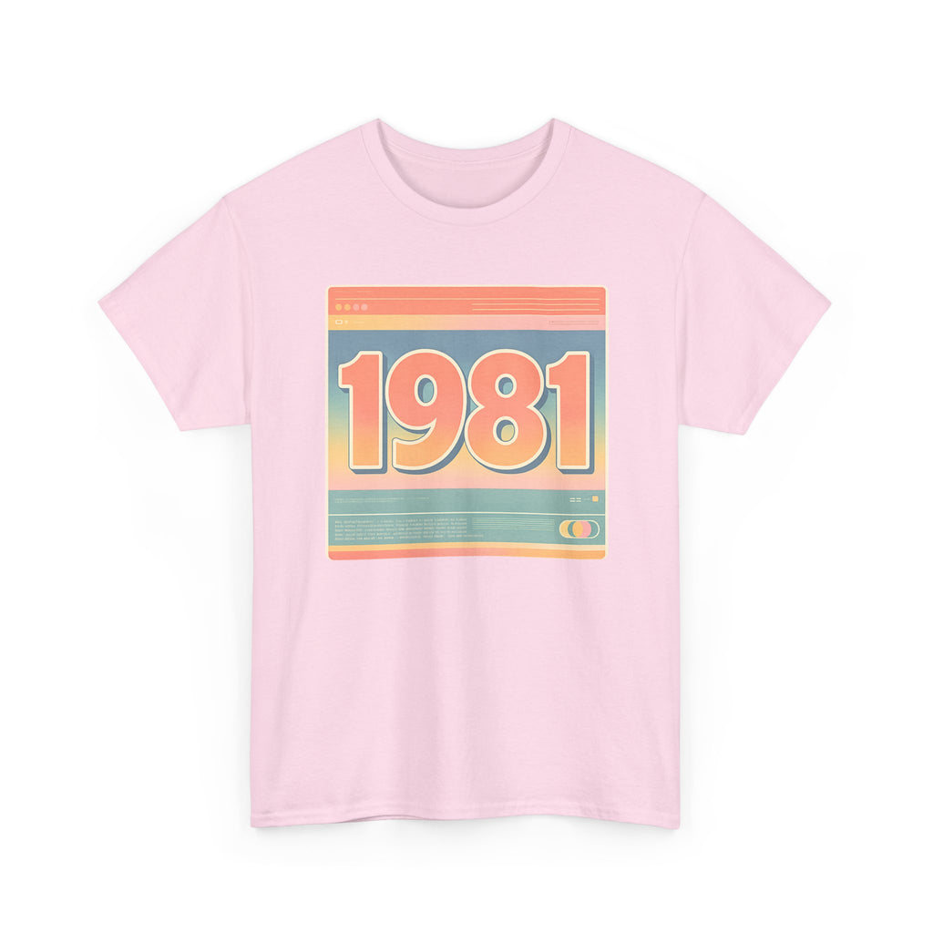 Vintage 1981 Retro Tee — 40th Birthday Gift Shirt