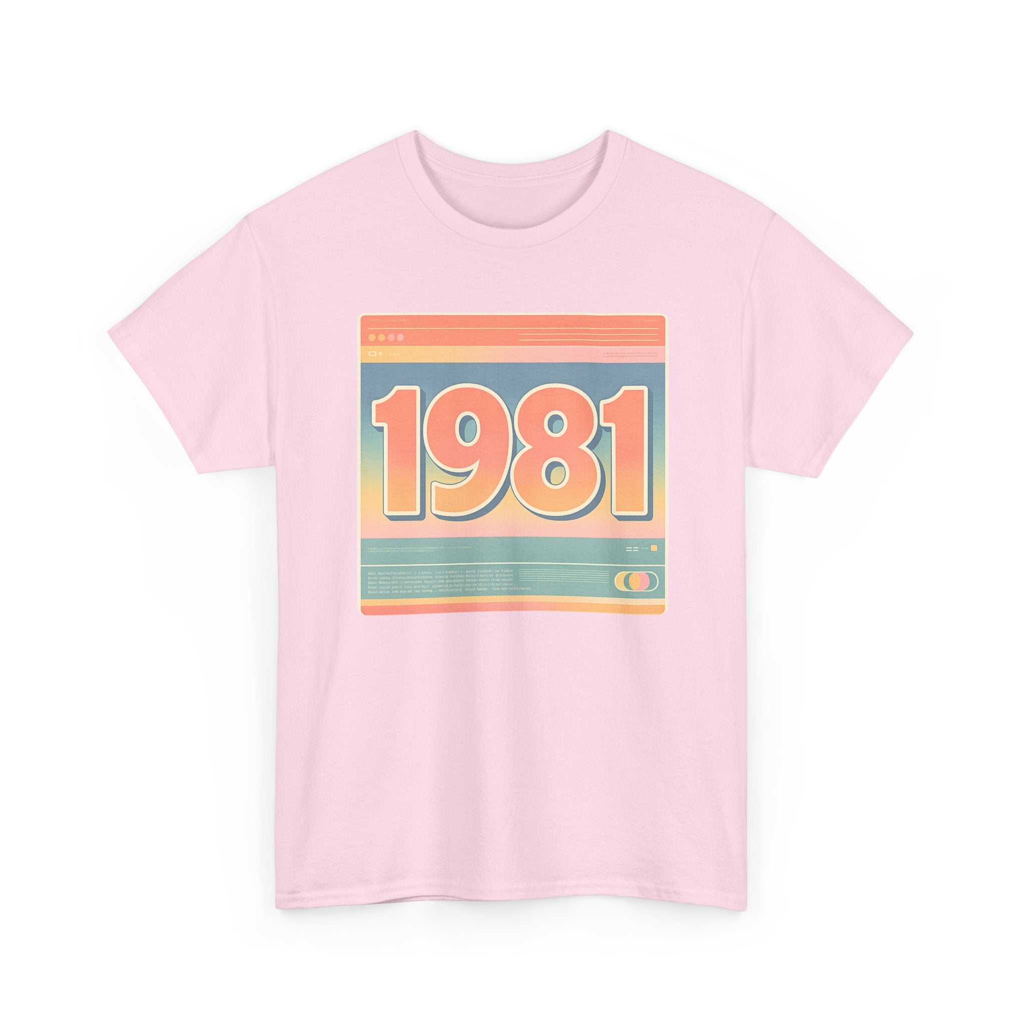 Vintage 1981 Retro Tee — 40th Birthday Gift Shirt