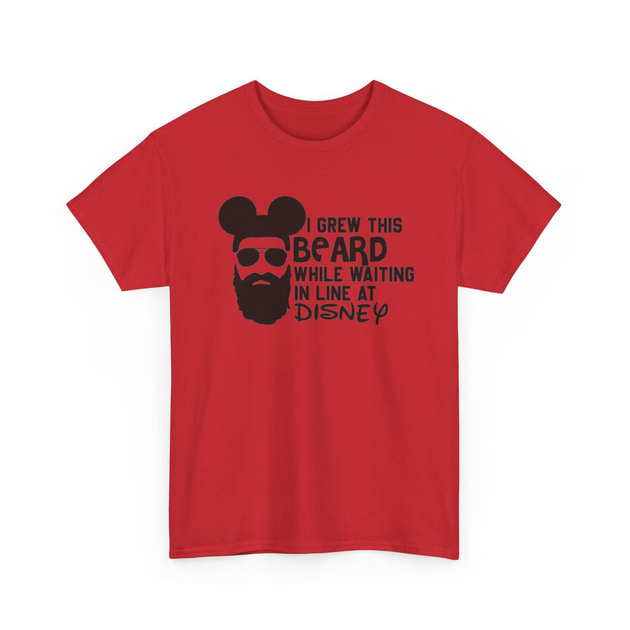 Beard While Waiting Tee – "I Grew This Beard While Waiting In Line At Disney" Funny Disney Dad T-Shirt