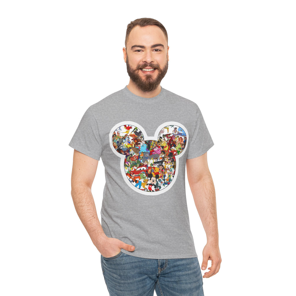 Mickey Collage T-Shirt — Vintage Disney Characters Graphic Tee