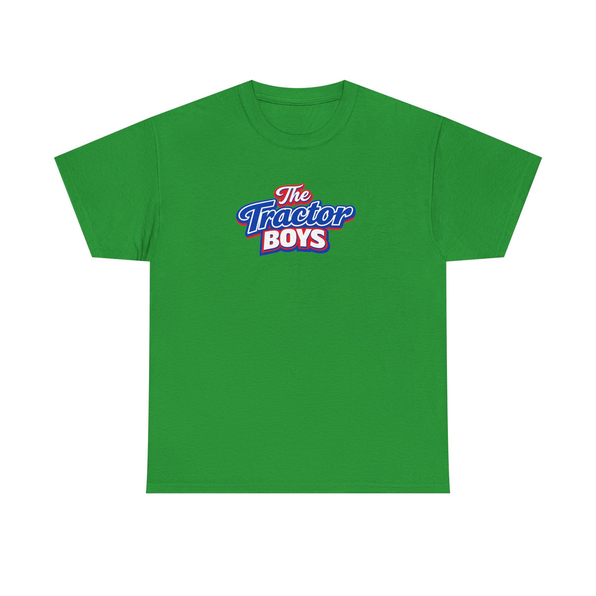 The Tractor Boys T-Shirt — Retro Blue & Red Logo Tee
