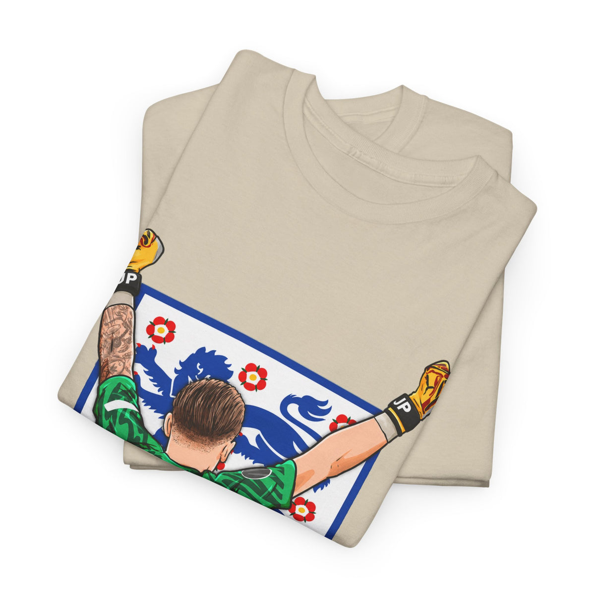 Pickford England Number 1 Goalkeeper Graphic Tee — Victory Pose Jersey Design