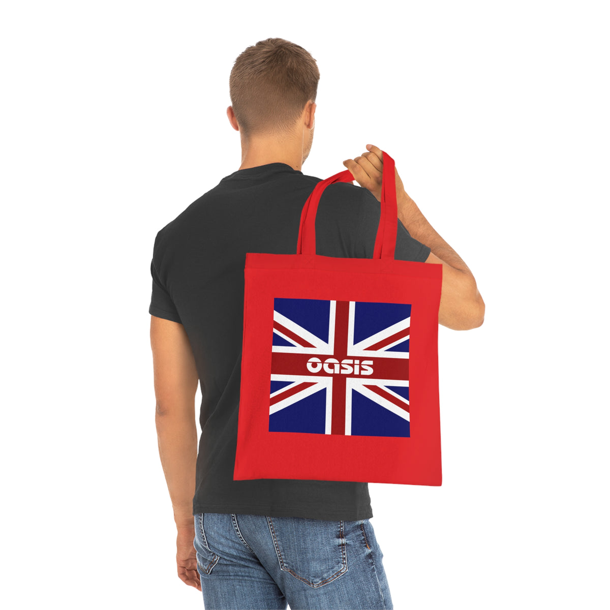 Union Jack Oasis Tote Bag — British Flag Cotton Shopper