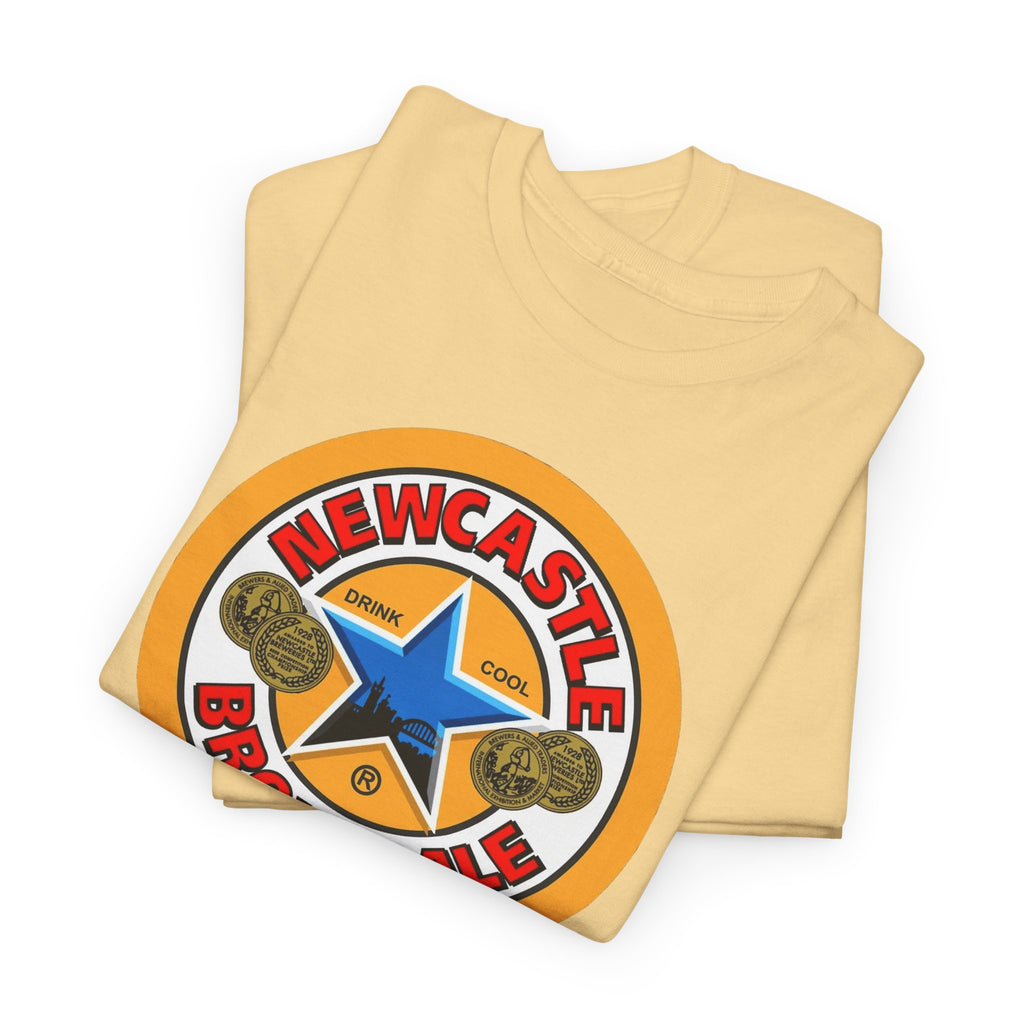Newcastle Brown Ale Inspired Retro Logo Cotton T-Shirt