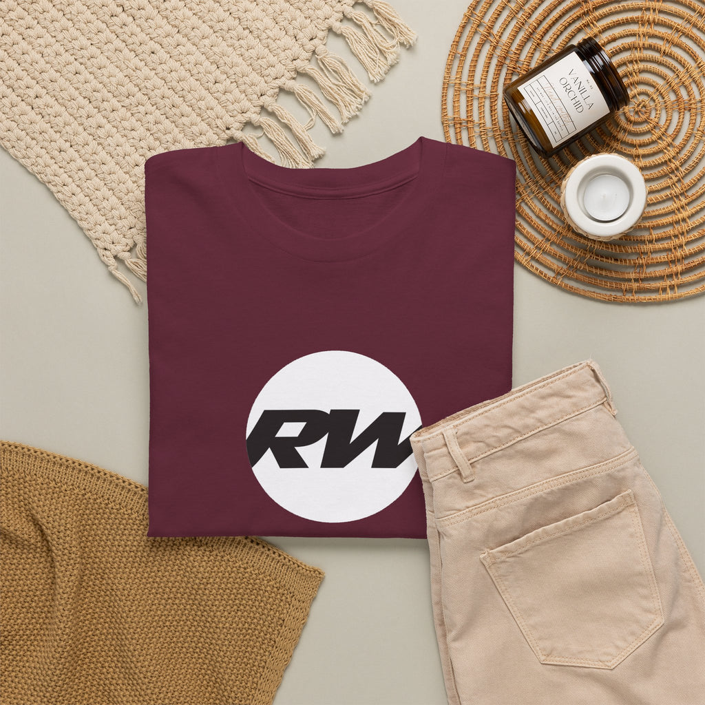 RW Logo T‑Shirt — Minimalist Retro Circle Graphic Tee