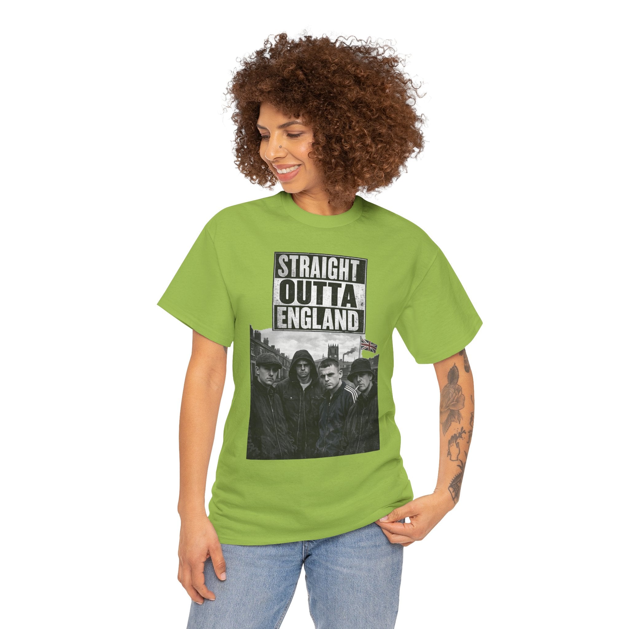 Straight Outta England T-Shirt — Retro Band Photo Tee