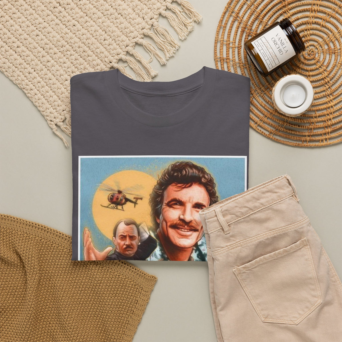 Magnum, P.I. Retro TV Show Inspired Cotton T-Shirt