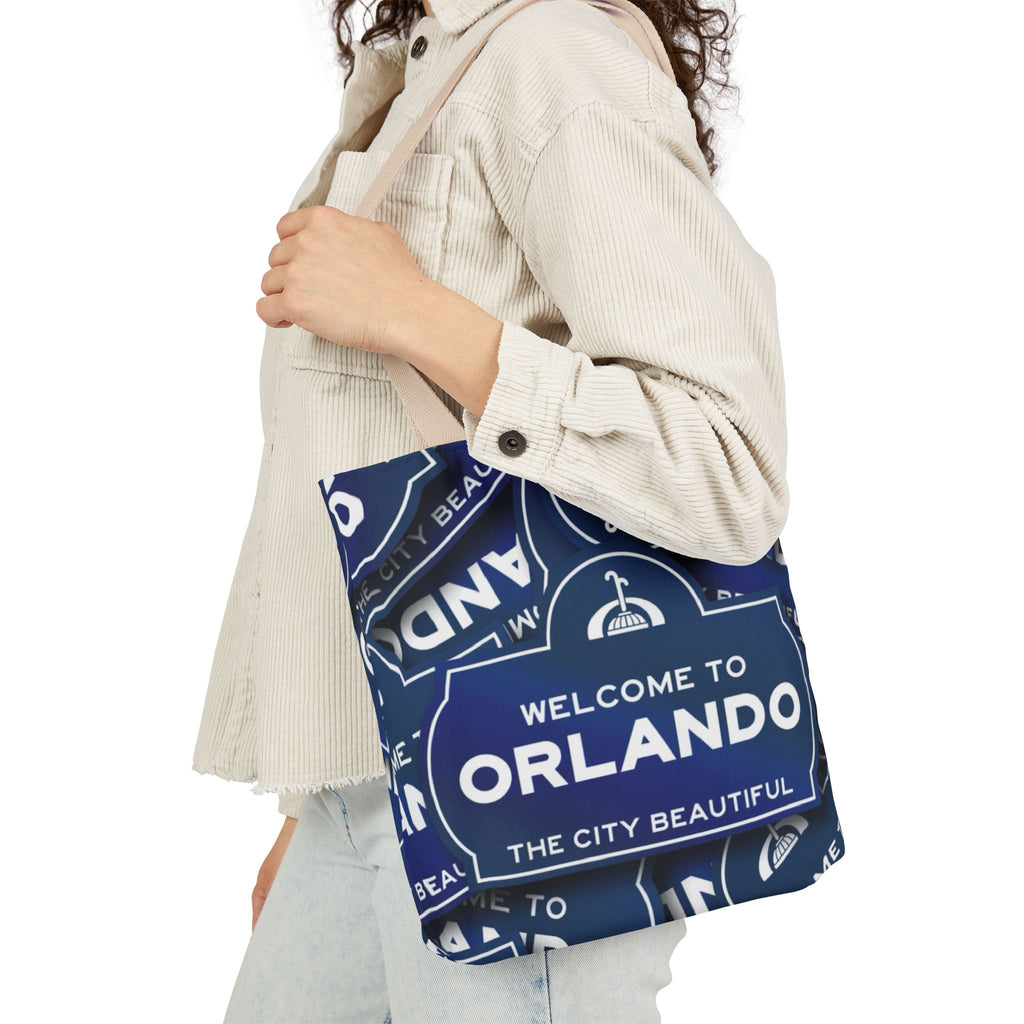 Orlando Welcome Sign Canvas Tote