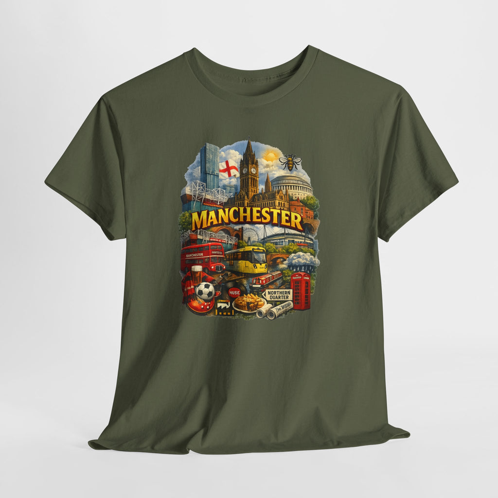 Manchester Skyline Collage T-Shirt