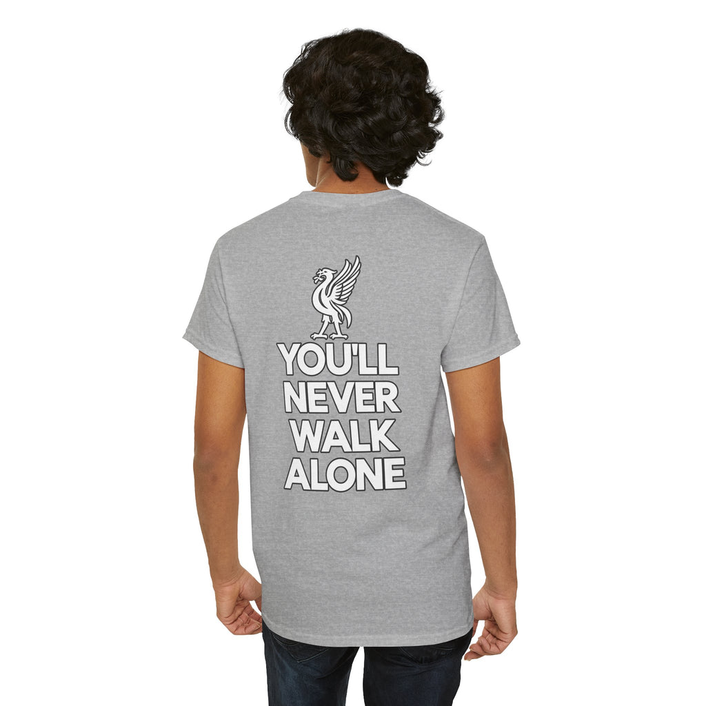 You'll Never Walk Alone T‑Shirt — Liverpool FC Crest Cotton Tee