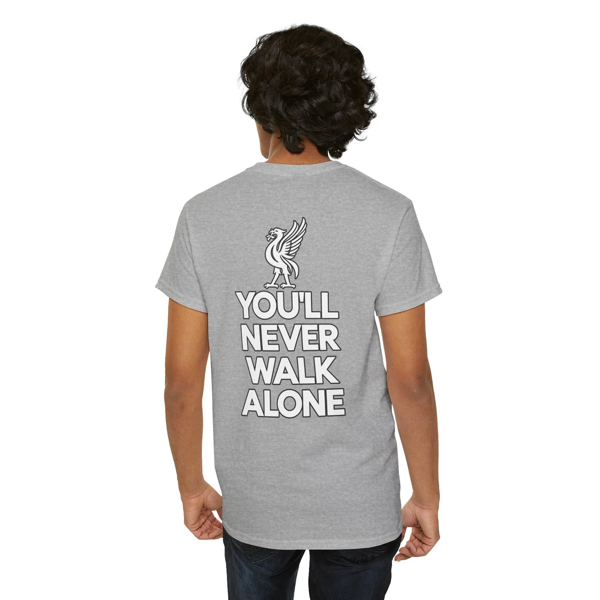 You'll Never Walk Alone T‑Shirt — Liverpool FC Crest Cotton Tee