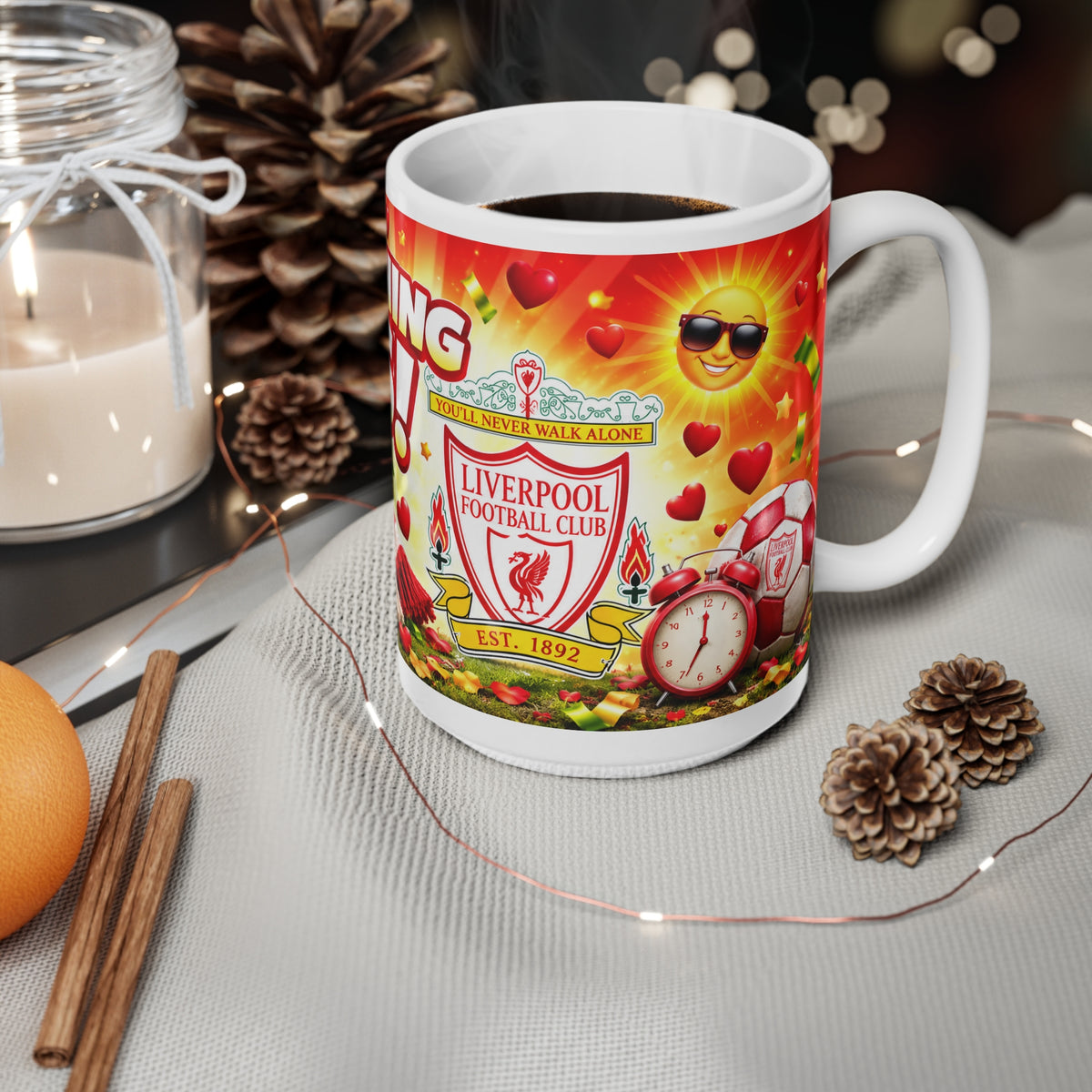 Good Morning Reds! Liverpool FC Ceramic Coffee Mug – 11oz & 15oz
