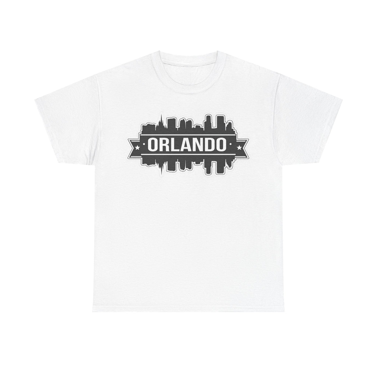 Orlando Skyline T-Shirt — Retro Badge Cityscape Tee