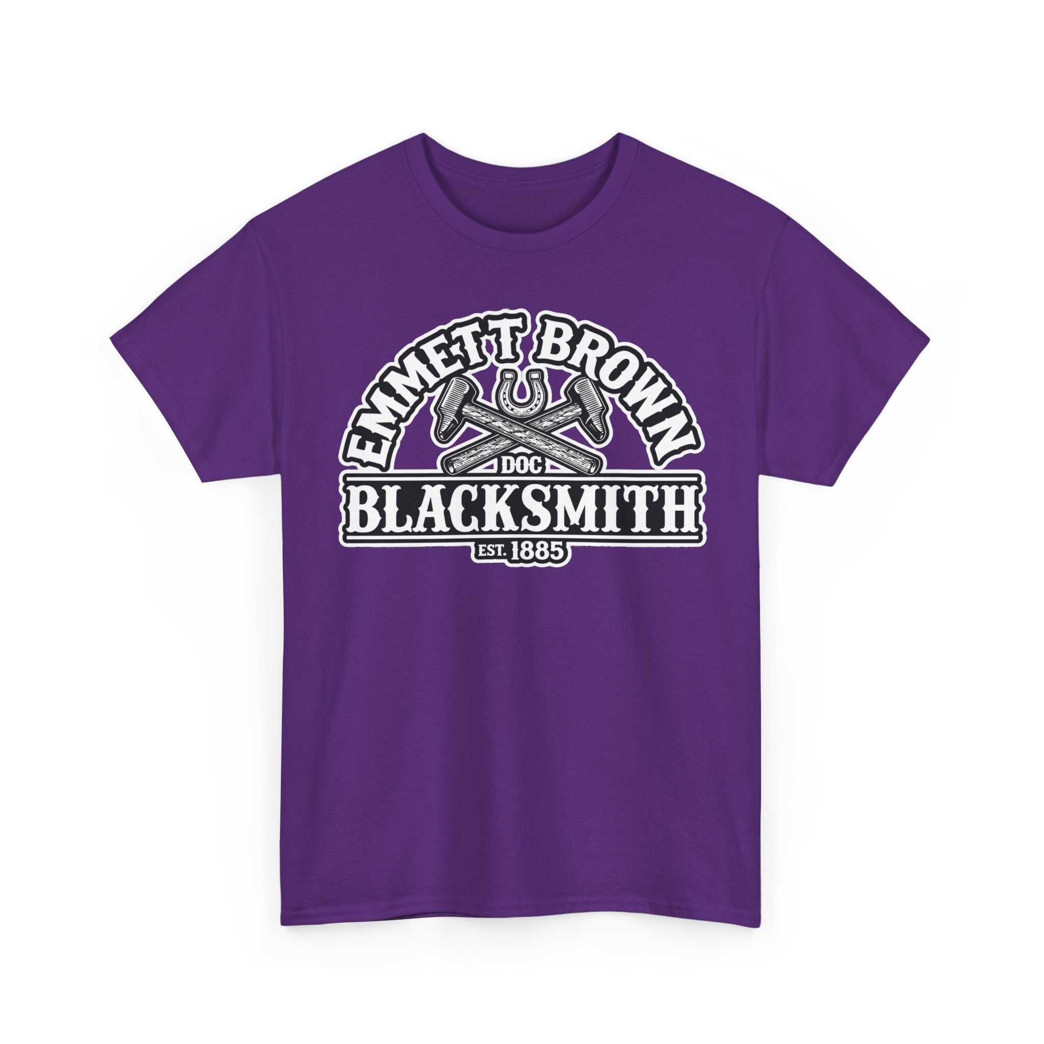 Blacksmith Emmett Brown Tee — Vintage Doc Blacksmith Graphic Shirt
