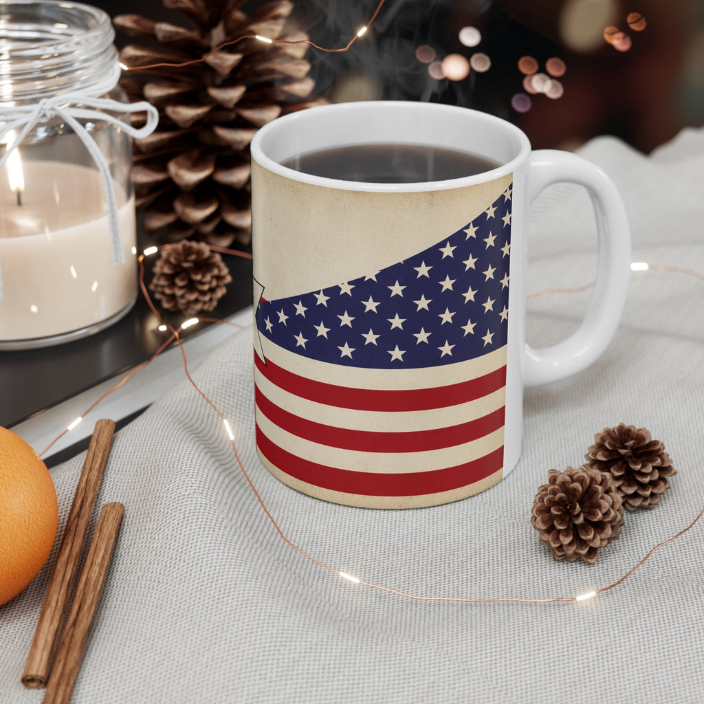 Northern Ireland / USA Ceramic Mug — Irish-American Union Flag Design (11oz, 15oz)
