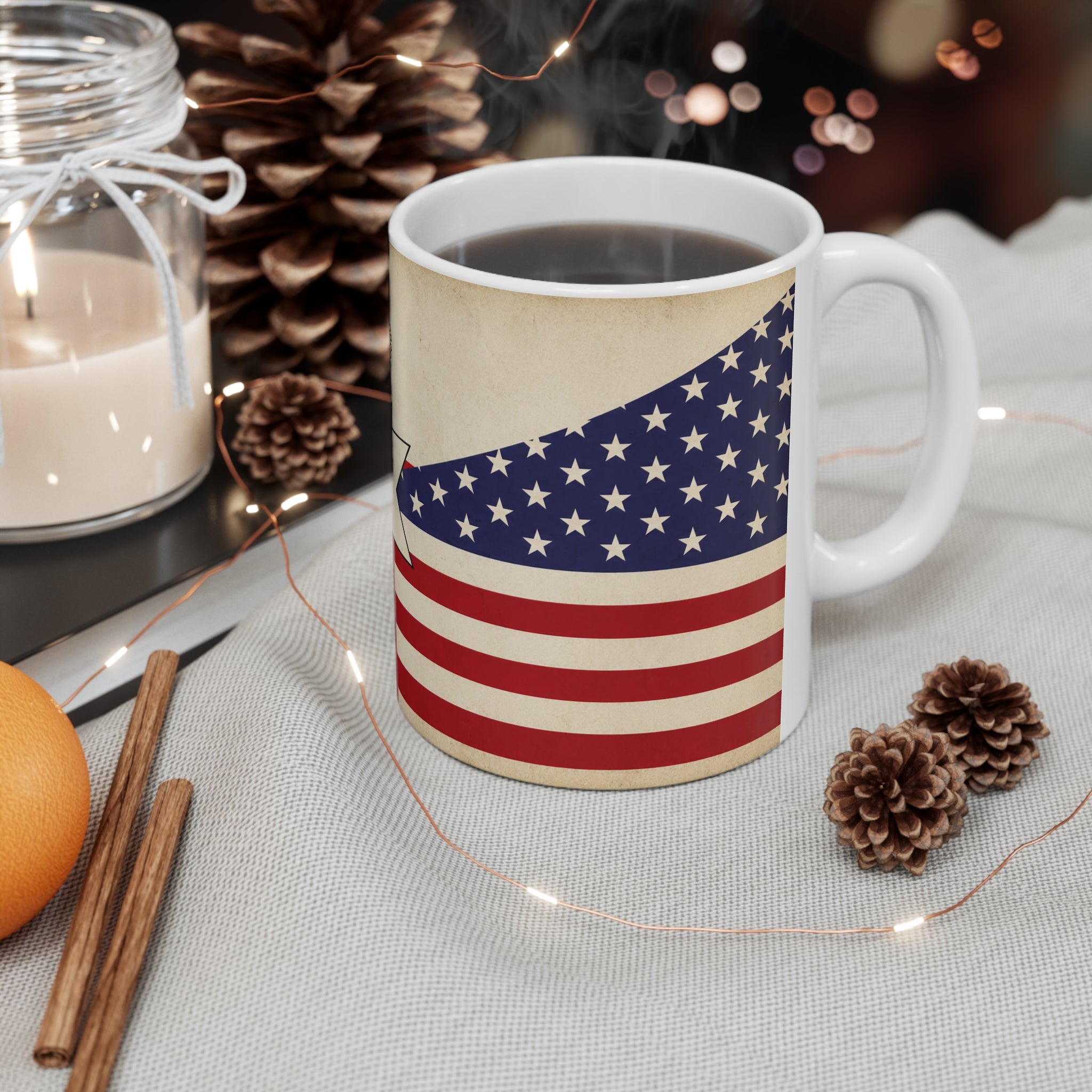 Northern Ireland / USA Ceramic Mug — Irish-American Union Flag Design (11oz, 15oz)