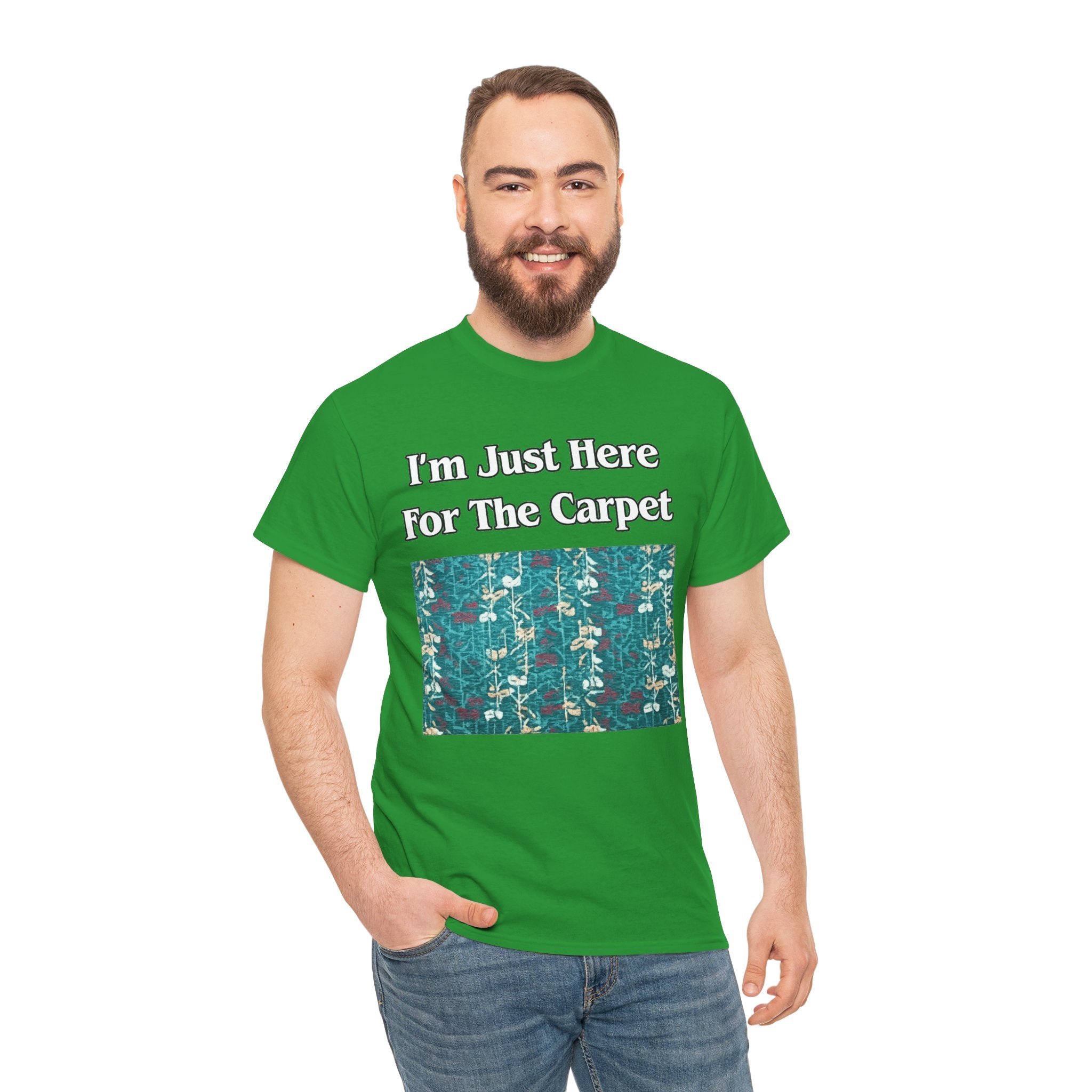 Orlando Airport Carpet Lover T-Shirt — "I'm Just Here For The Carpet" Graphic Tee