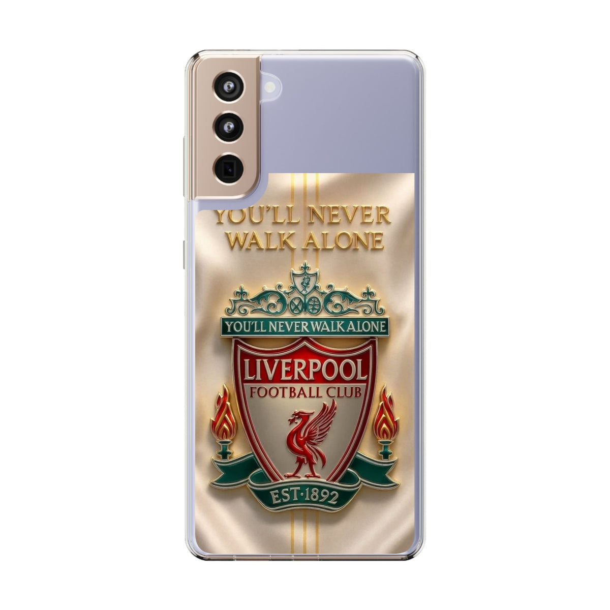 Liverpool FC 'You'll Never Walk Alone' Clear Phone Case