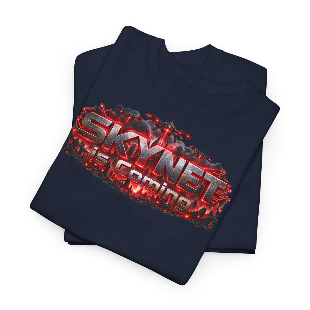 T-Shirt — 'Skynet Incoming / AI Will Destroy The World' Apocalyptic Graphic Tee