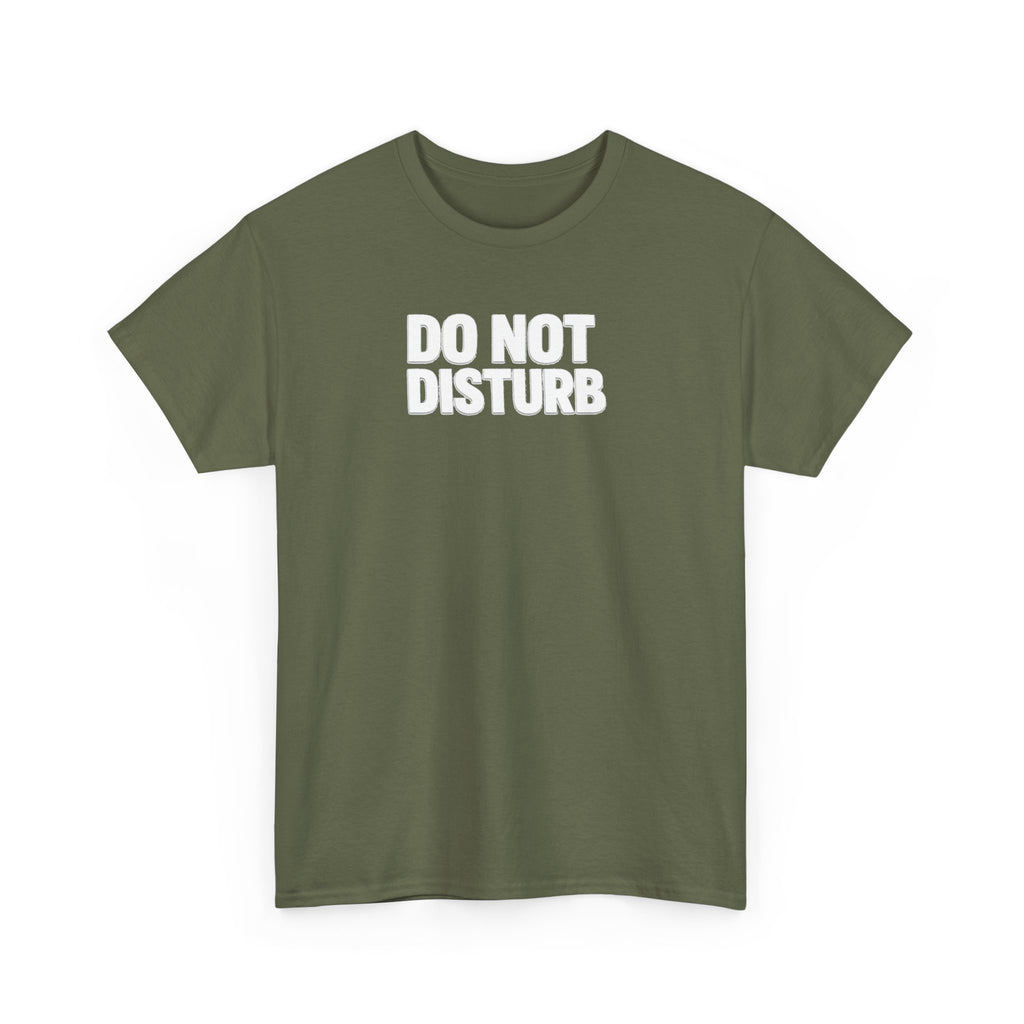 Do Not Disturb Tee — Black Graphic Statement T-Shirt