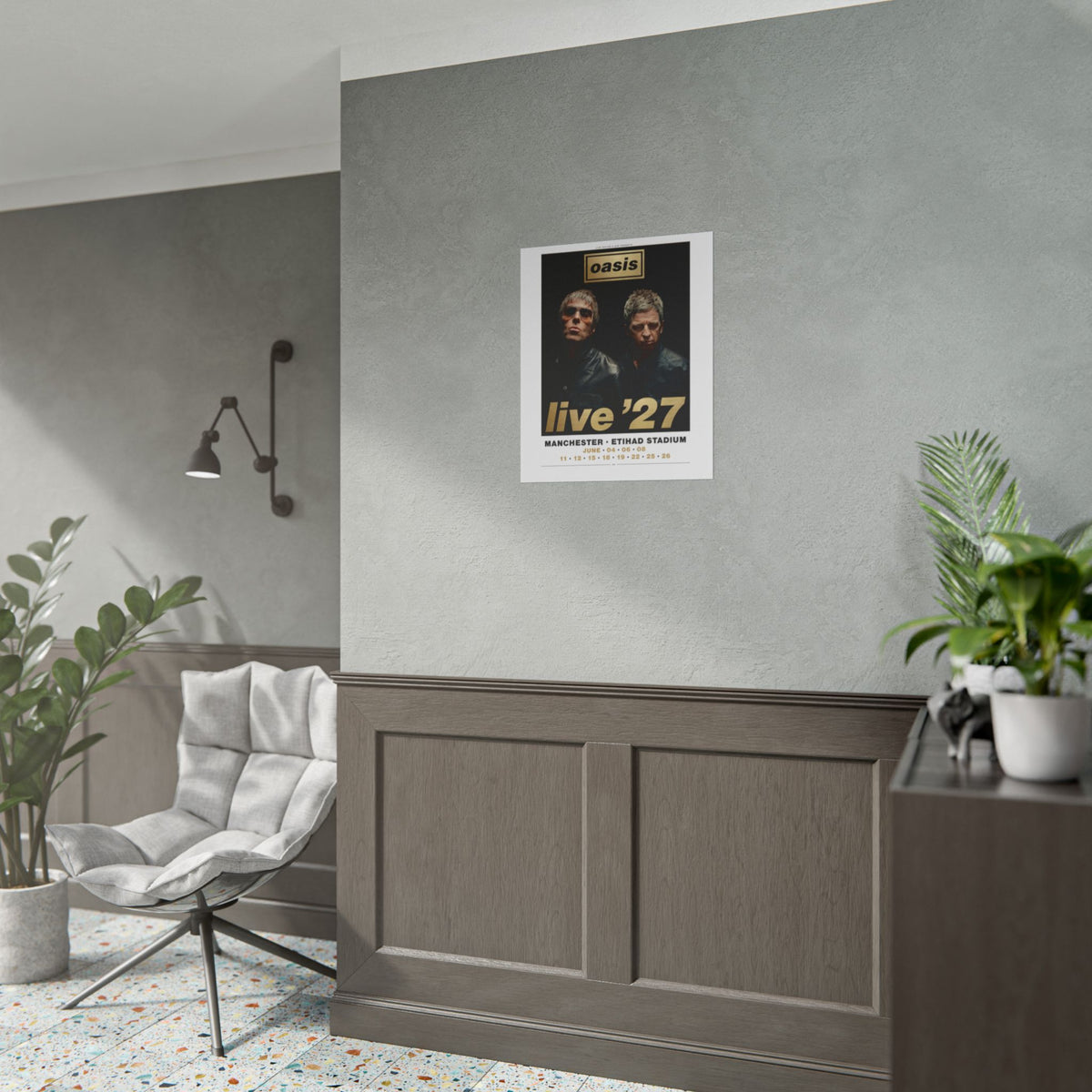 Oasis Live '27 Inspired Tour Poster