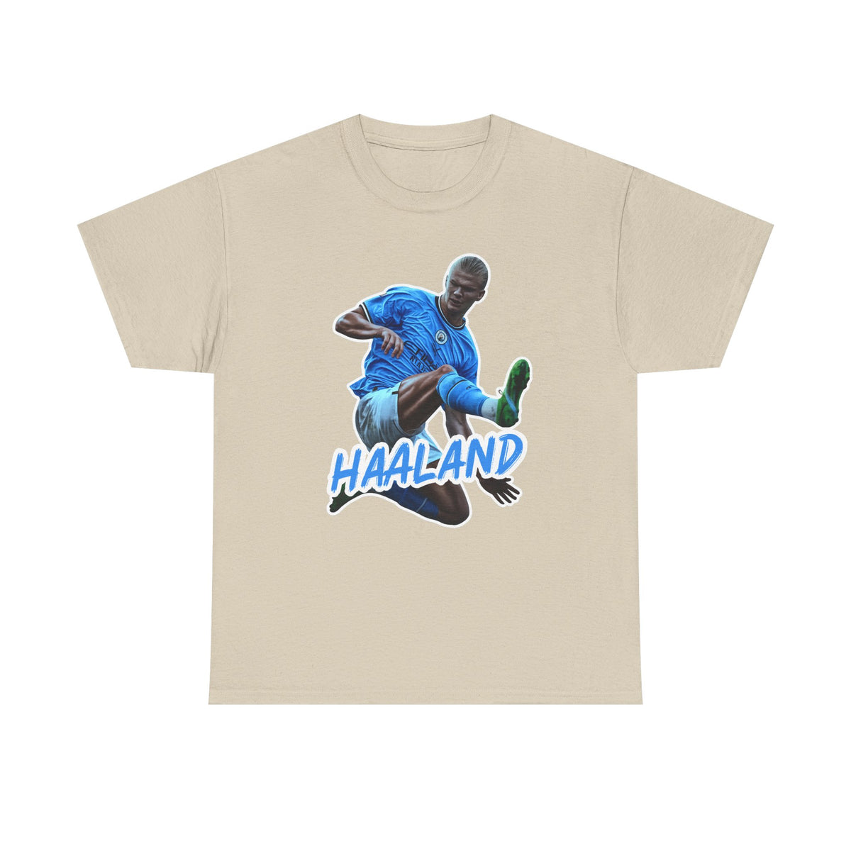 Erling Haaland Manchester City Soccer T‑Shirt – Dynamic Action Graphic Tee