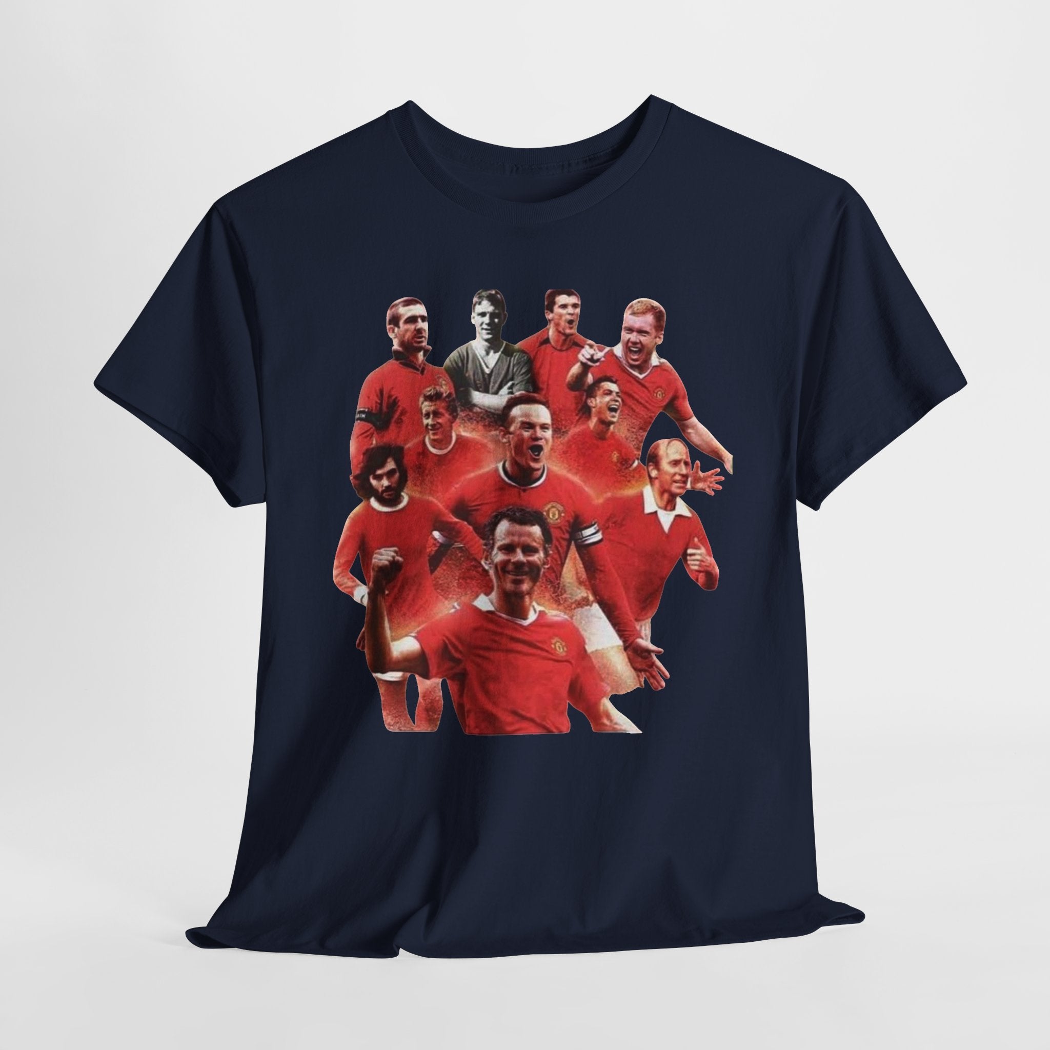 Manchester United Legends T‑Shirt — Retro Team Collage Football Tee
