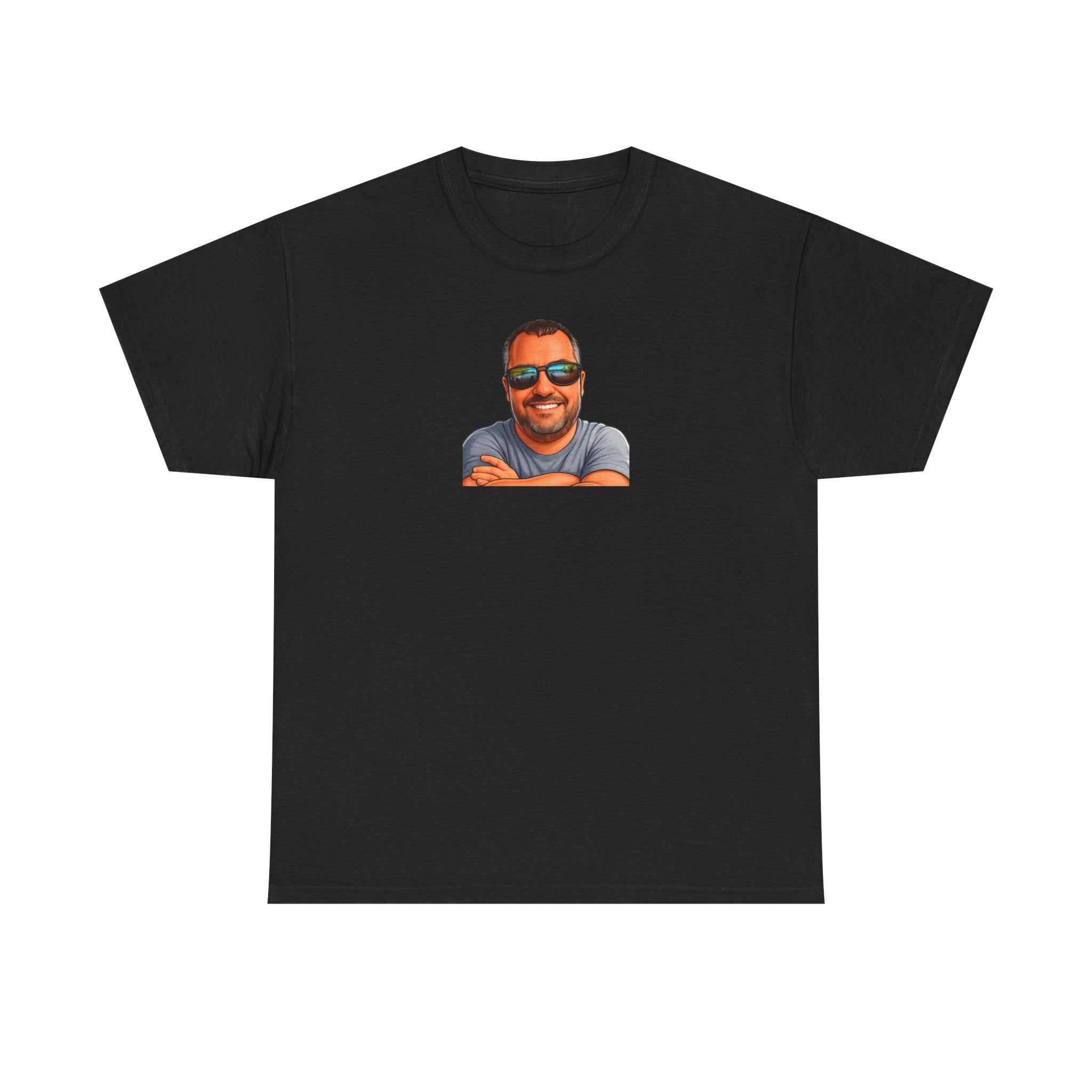 Graphic Tee — 'Two Things Are Infinite' Funny Quote T-Shirt with Sunglasses Portrait