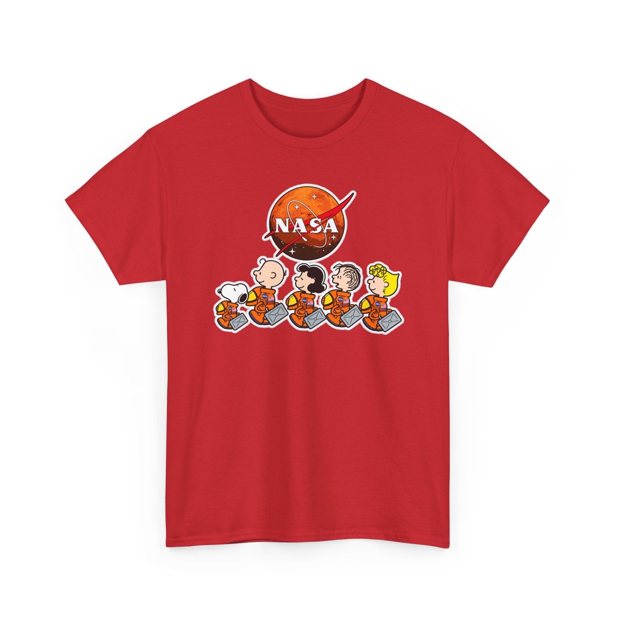 NASA Peanuts Cartoon T‑Shirt — Retro Space Snoopy & Crew Graphic Tee