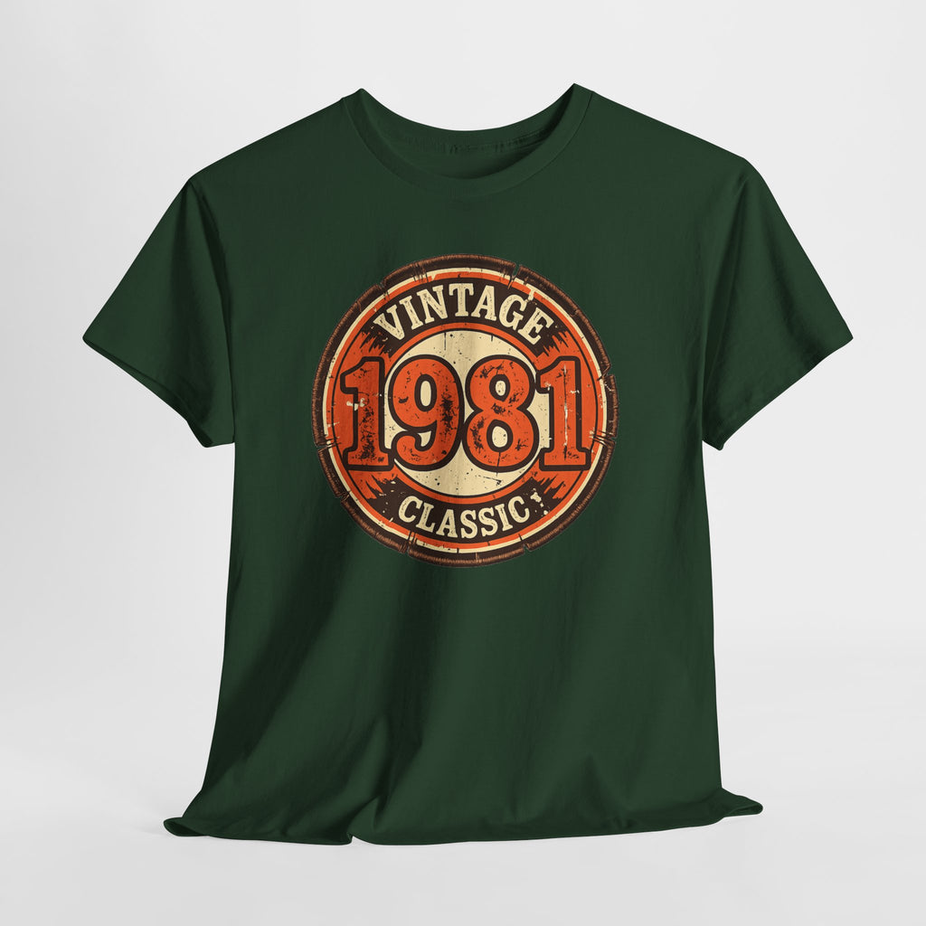Vintage 1981 Classic T-Shirt — Retro Birthday Tee