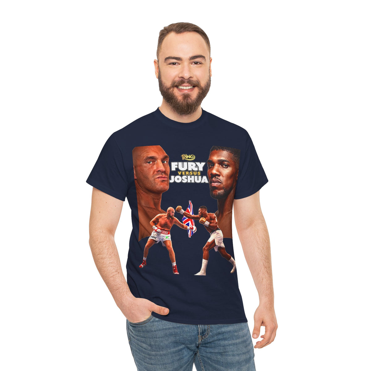 Fury vs Joshua Boxing T‑Shirt — Heavyweight Title Fight Fight Night Tee