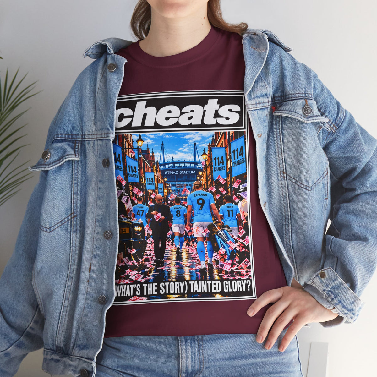 Cheats “What’s the Story? Tainted Glory?” Sports Graphic Cotton T-Shirt