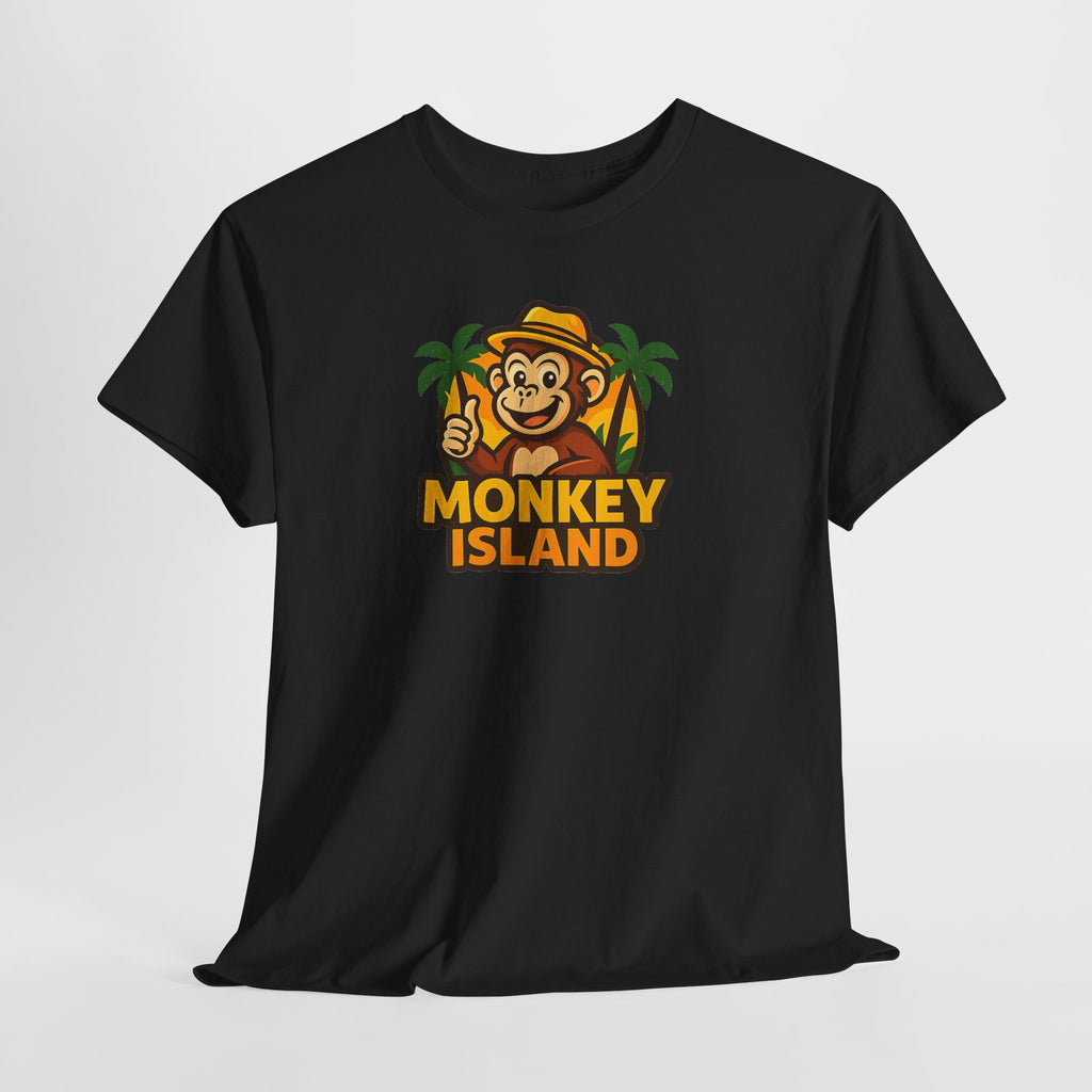 Monkey Island T-Shirt — Cute Tropical Monkey Logo Tee